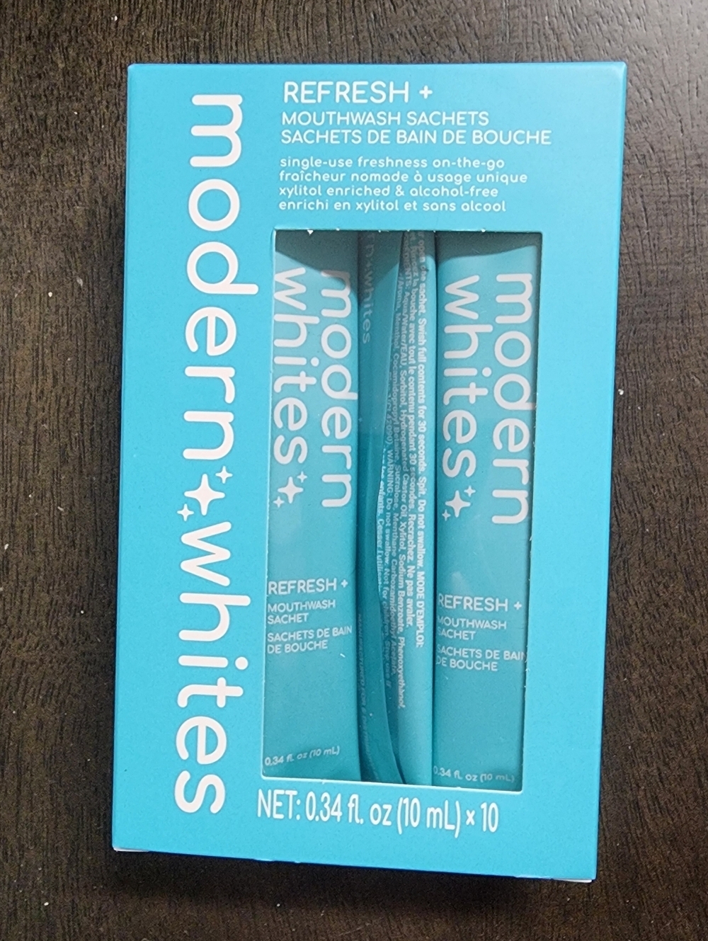 Modern Whites Refresh+ Mouthwash Sachets - 10 Pcs New